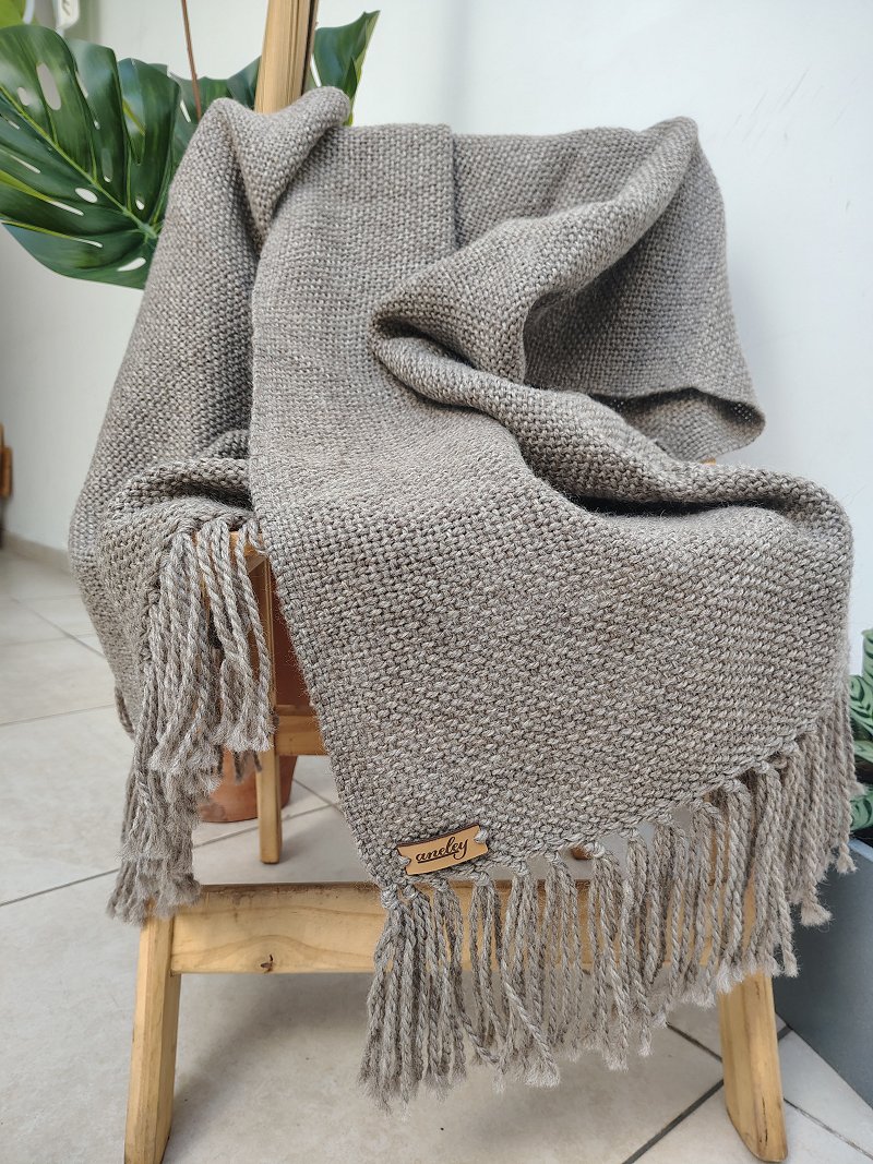 Mantas tejidas en telar Kadu artesanales